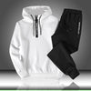 Sets Tracksuit Men Autumn Winter Hooded Sweatshirt Drawstring Outfit Sportswear 2019 Male Suit Pullover Two Piece Set Casual