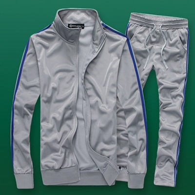 Men's Fashion Tracksuit Casual Sportsuit Men Hoodies/Sweatshirts Sportswear Zipper Coat+Pant Tracksuit Men Set Brand Clothing