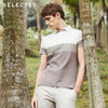 SELECTED Men's 100% Cotton Turn-down Collar Short-sleeved Poloshirt S|41823Z517