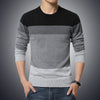 2020 Autumn Casual Men's Sweater O-Neck Striped Slim Fit Knittwear Mens Sweaters Pullovers Pullover Men Pull Homme M-3XL